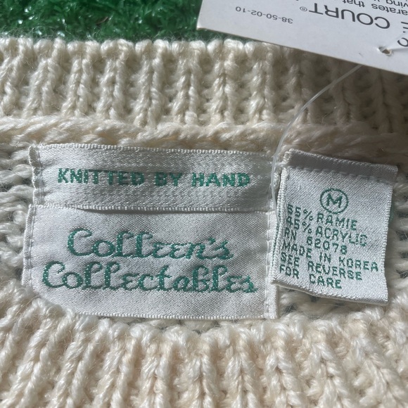 Vintage Hand Knit Sweater, Women’s M (10-12), NWT - Picture 3 of 7